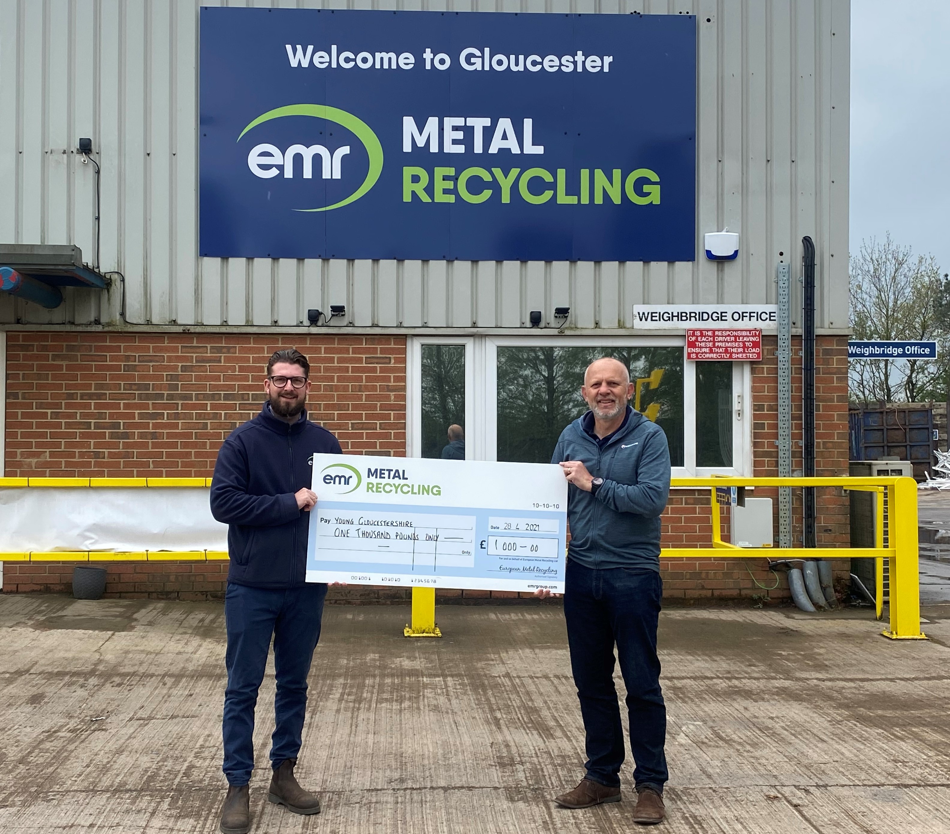 Young Gloucestershire receives support from local metal recycler to help improve young peoples’ career prospects