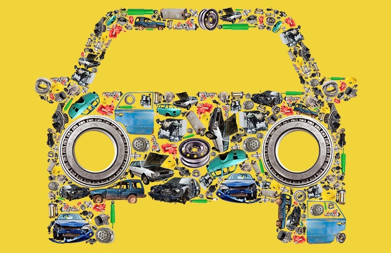 Recycling car logo